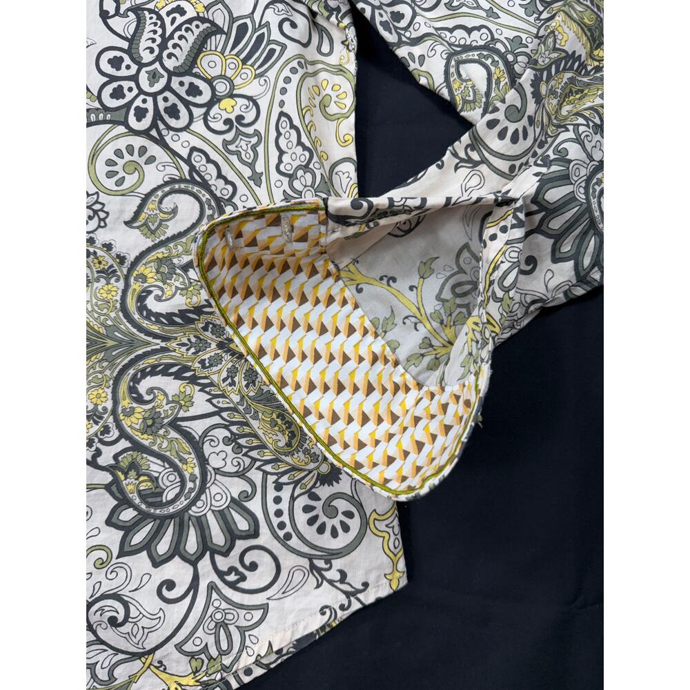 Robert Graham Women's Paisley Flip Cuff Shirt Top Blouse Sz Medium Limited - Picture 5 of 15